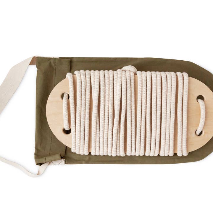 Babai – Großhandel Holzspielzeug – Kinder – Babai Kinder-Holzschaukel mit Baumwollseil24