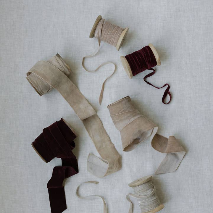 CG Hunter - Wholesale Ribbon - Gift Wrapping - Hand Dyed Velvet Ribbon 10yds per spool - Set of 2