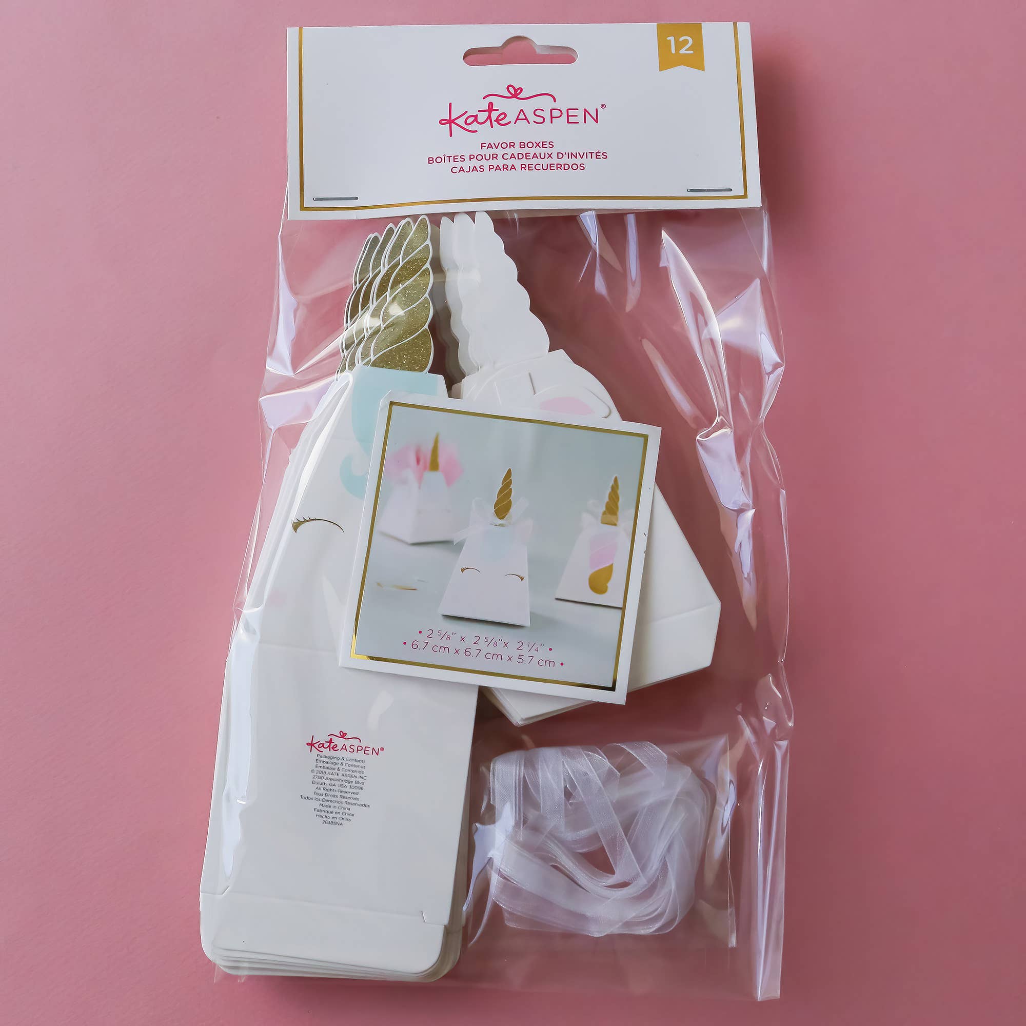 Kate Aspen - Wholesale Party Favor Bag/Box - Unicorn Favor Box (Set of 12)11