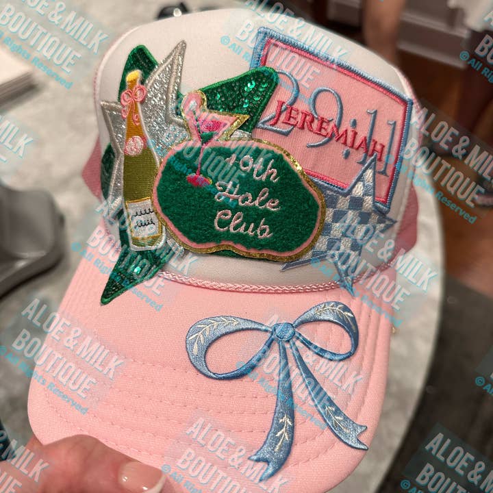 Aloe and Milk Boutique - Vendita all'ingrosso Toppe - Club della 19a buca, toppa per cappello da golf, toppa per cappello da golfista, campo da golf