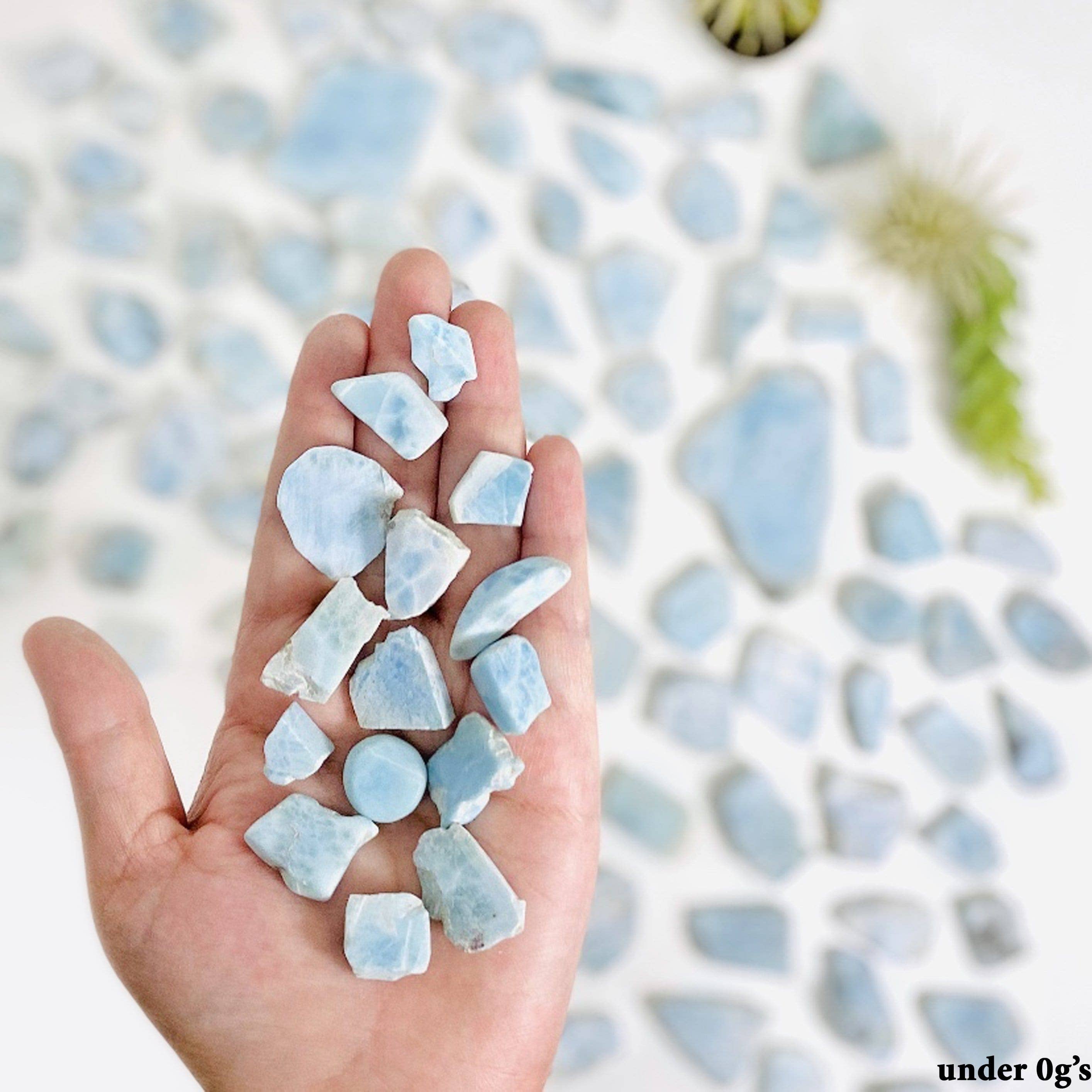 Rock Paradise - Wholesale Spiritual Stone/Crystal - Larimar Freeformed Crystal Cabochons - By Weight (RK24)2