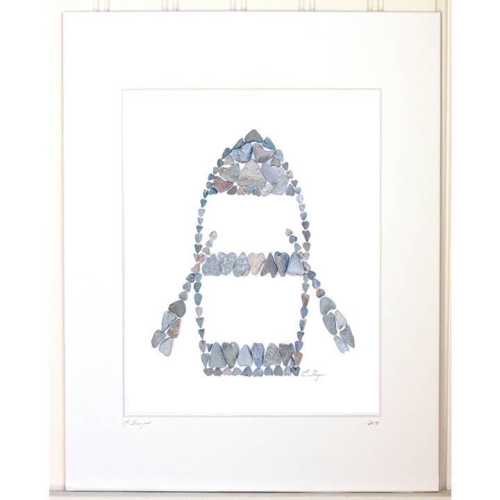 Kustkunst | Rowboat art print voor wholesale door Love Rocks Me®