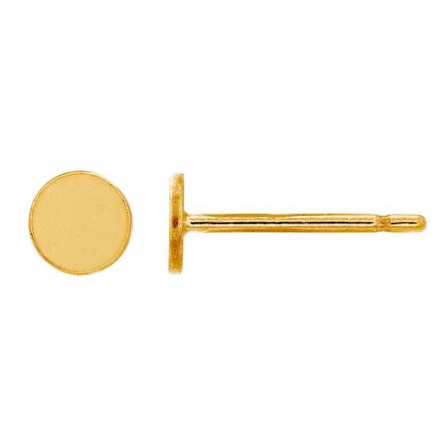 Gold Circle Stud Earrings for wholesale by Anuket Luxury Apothecary