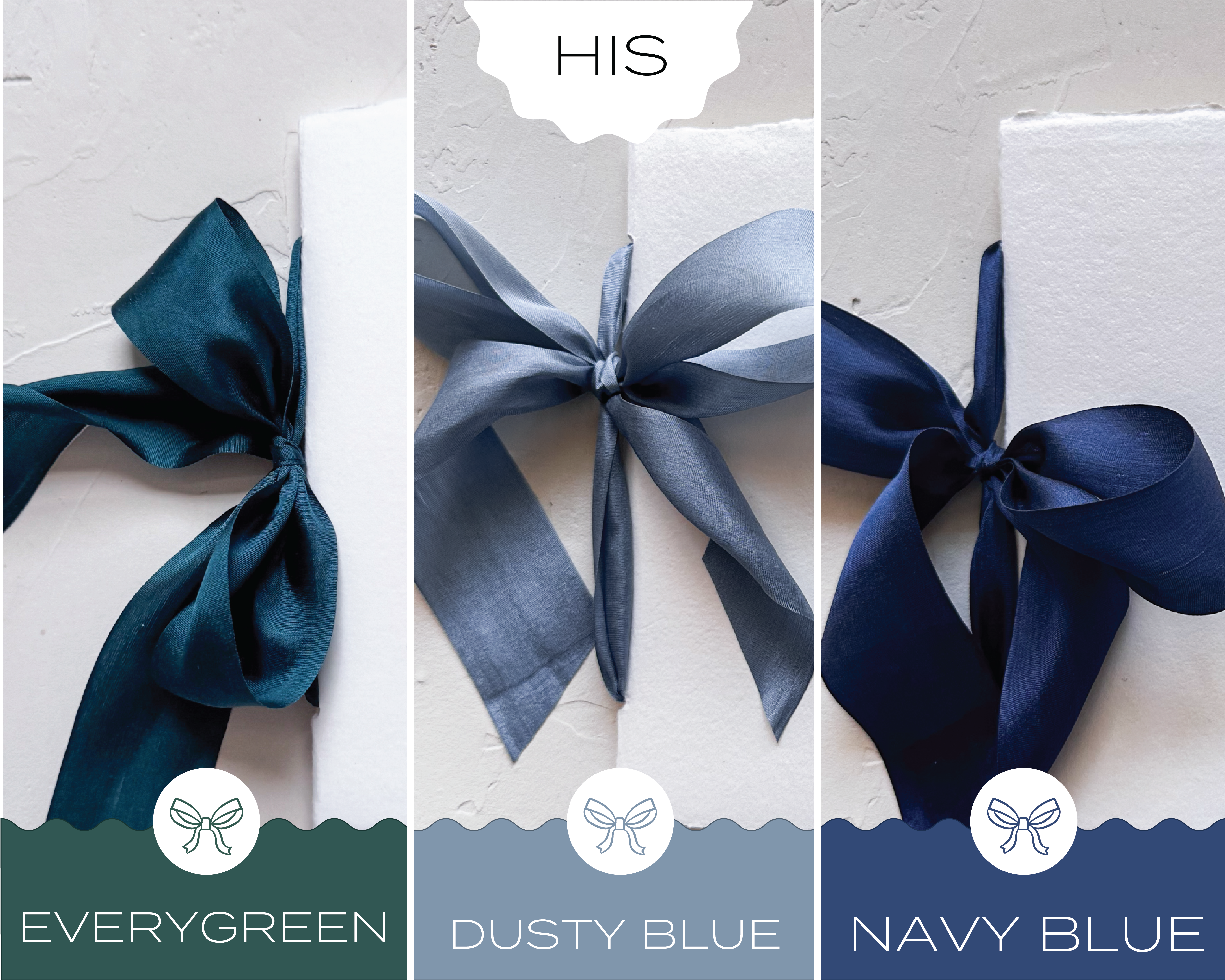 Knapp Design Co. - Wholesale Journal/Diary - HIS Wedding Vow Booklet - White handmade paper w/silk ribbon4