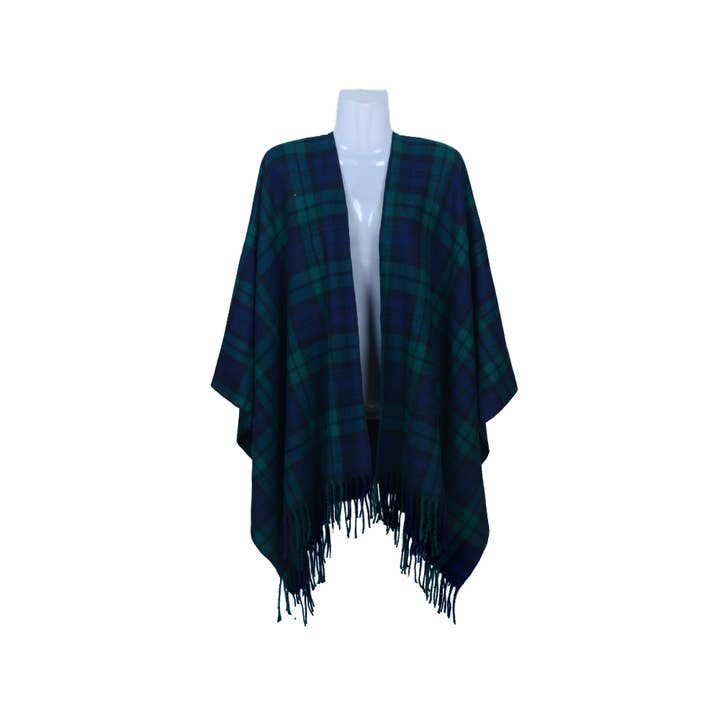 Alba Wholesale - Wholesale Capelet - Women's - Large Supersoft Tartan Capes