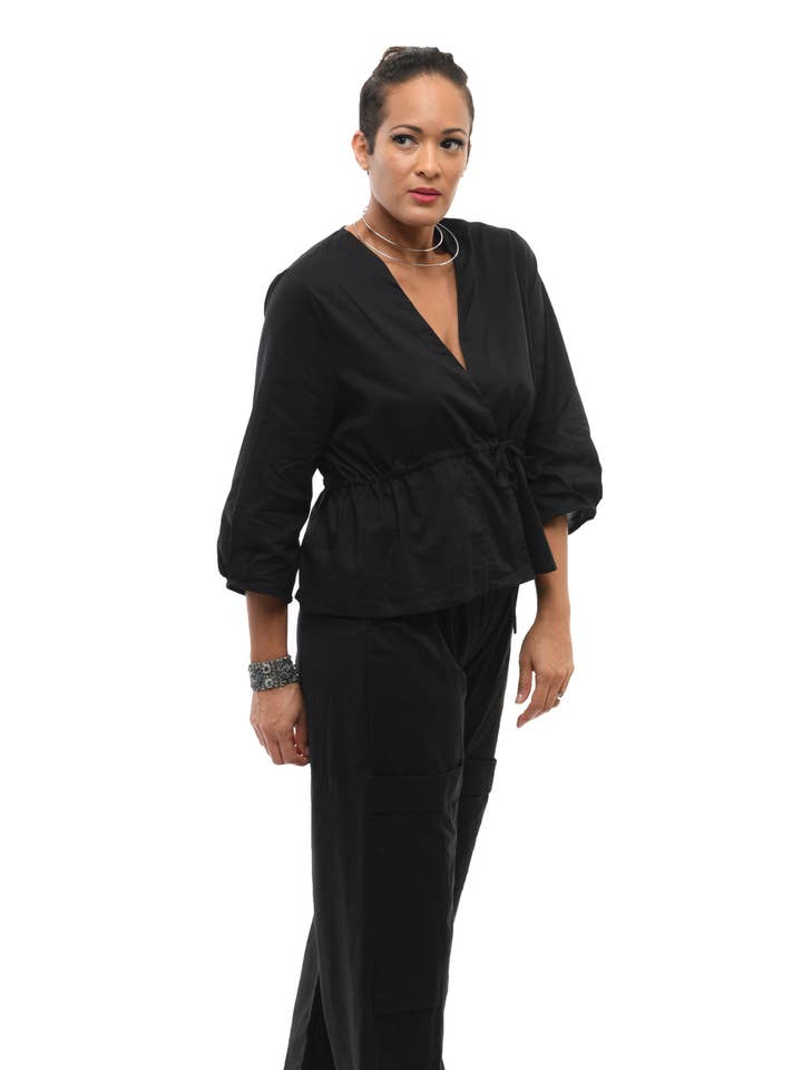 Tulip Clothing - Wholesale Blouse - Women's - CV902 Reese in Black