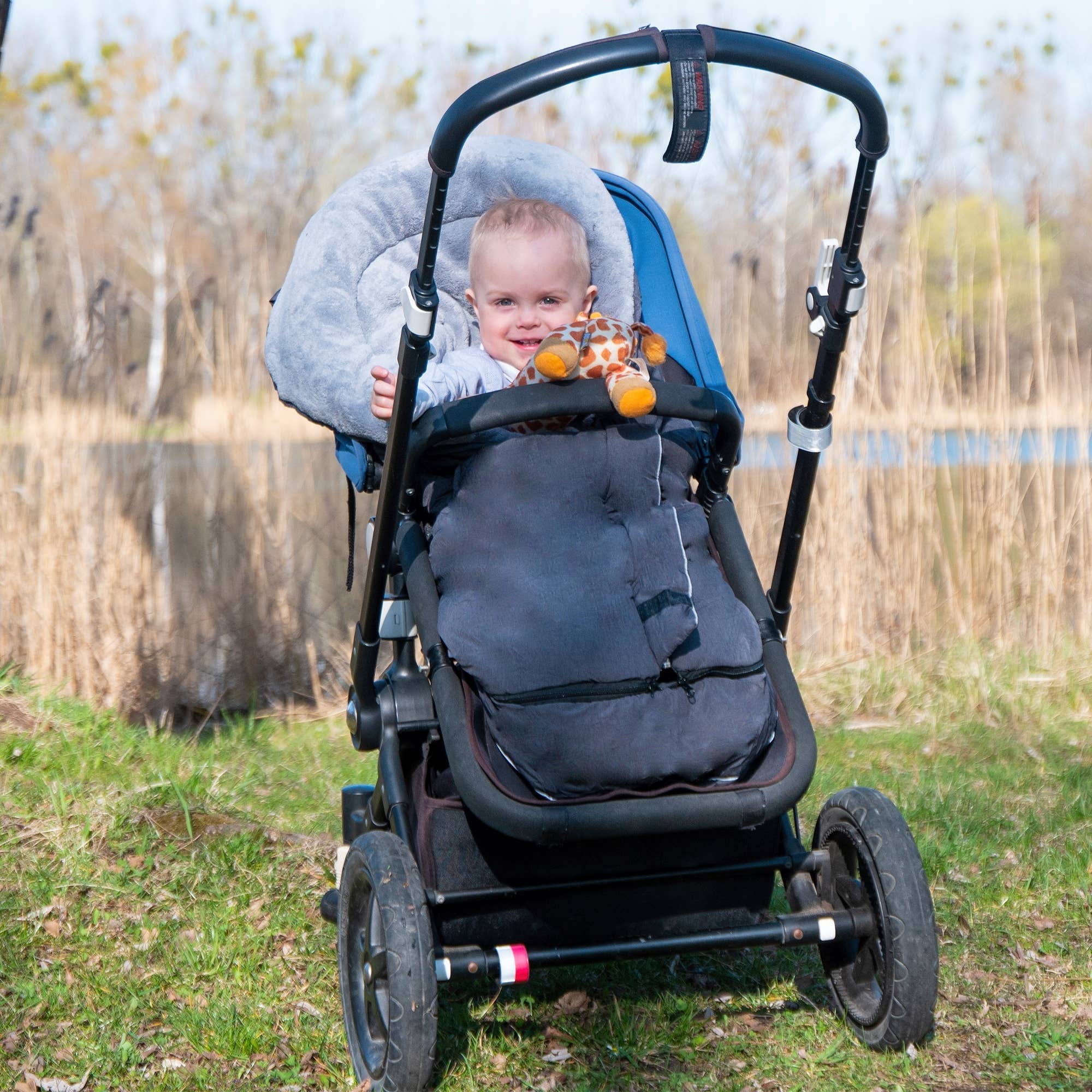 Joybi - Vente Accessoire/housse pour poussette – bébé - Chancelière luxueuse et chaude pour poussette6