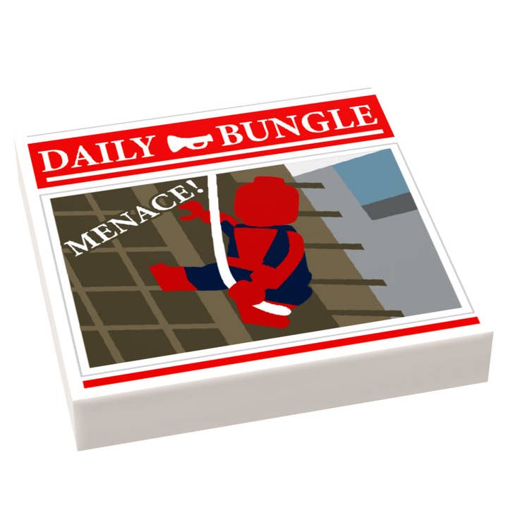 Spin Bedreiging! Krant - Aangepast Onderdeel (2x2 Tegel) gemaakt met LEGO onderdeel voor wholesale door B3 Customs