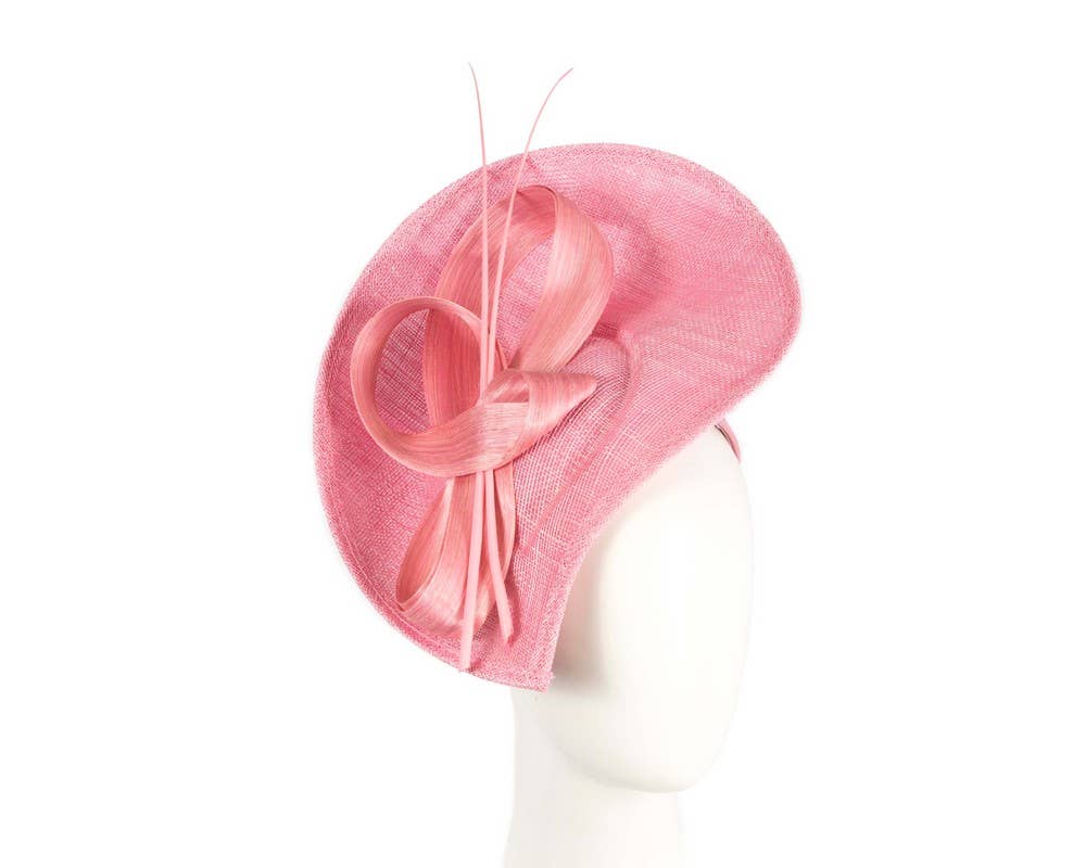 Max Alexander by Cupids Millinery Melbourne - Wholesale Fascinator Hat - Women's - Large sinamay fascinator with loops and feathers0