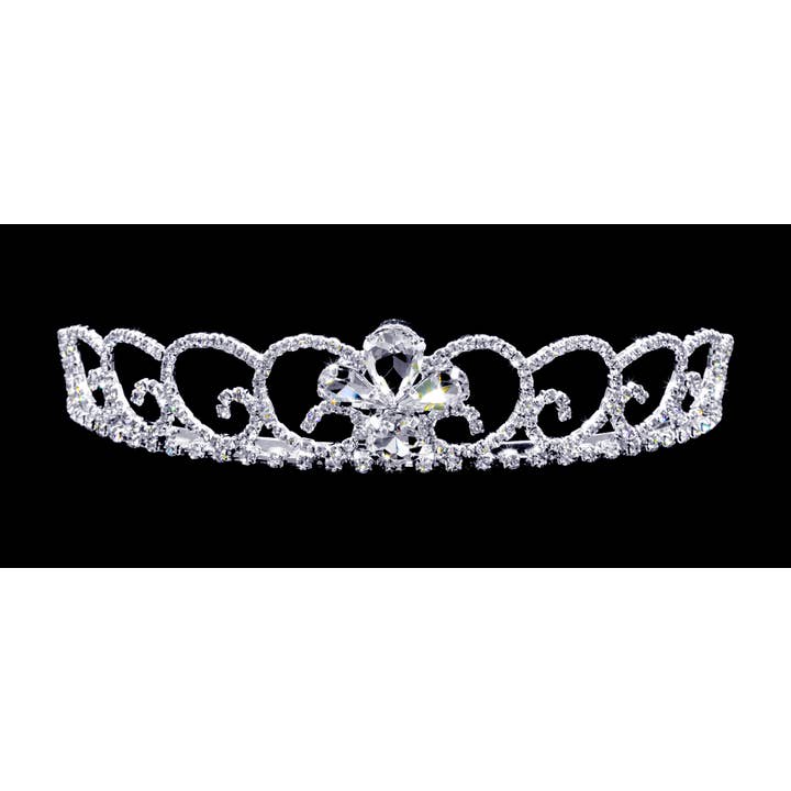 #16239 - Midnight Waves Tiara with Combs for wholesale by Bridal Store Jewelry