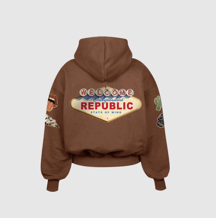 Independent Republic - Wholesale Hoodie - Unisex - State of Mind © cacao hoodie0