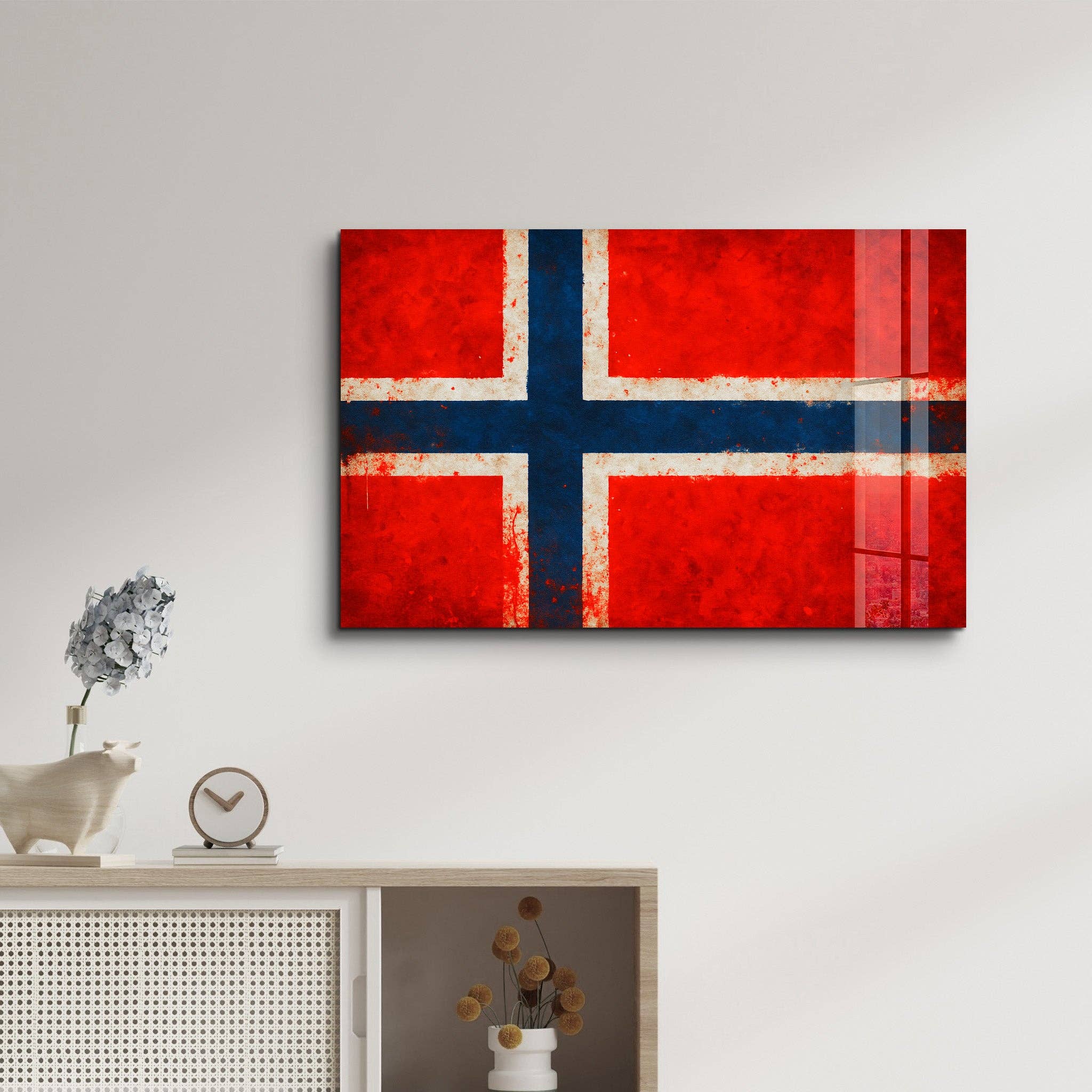 Artdesigna KG - Wholesale Wall Accent - Norway Flag Splash - Glass Wall Art2
