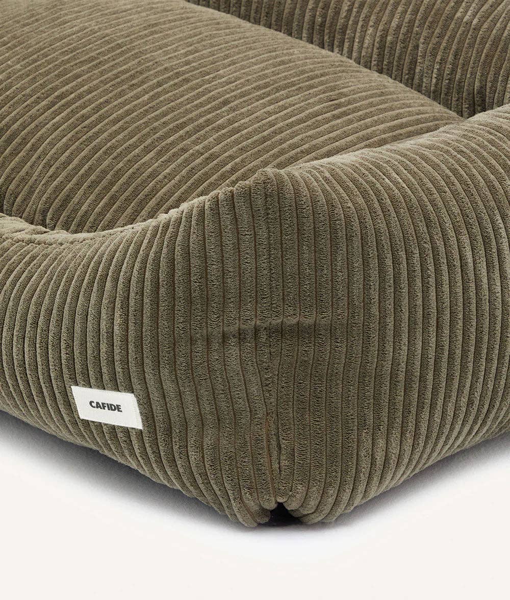CAFIDE - Wholesale Pet Bed - Dog - Green Corduroy Dog Bed, Snozy5