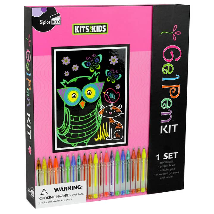 SpiceBox Product Development LTD - Wholesale Art Set - Kids & Baby - Kits for Kids Gel Pen Kit