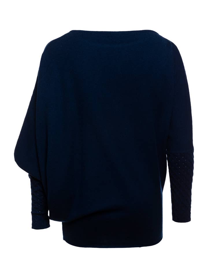 Jewel Asymmetric Boat Neck Top for wholesale by OO-TO