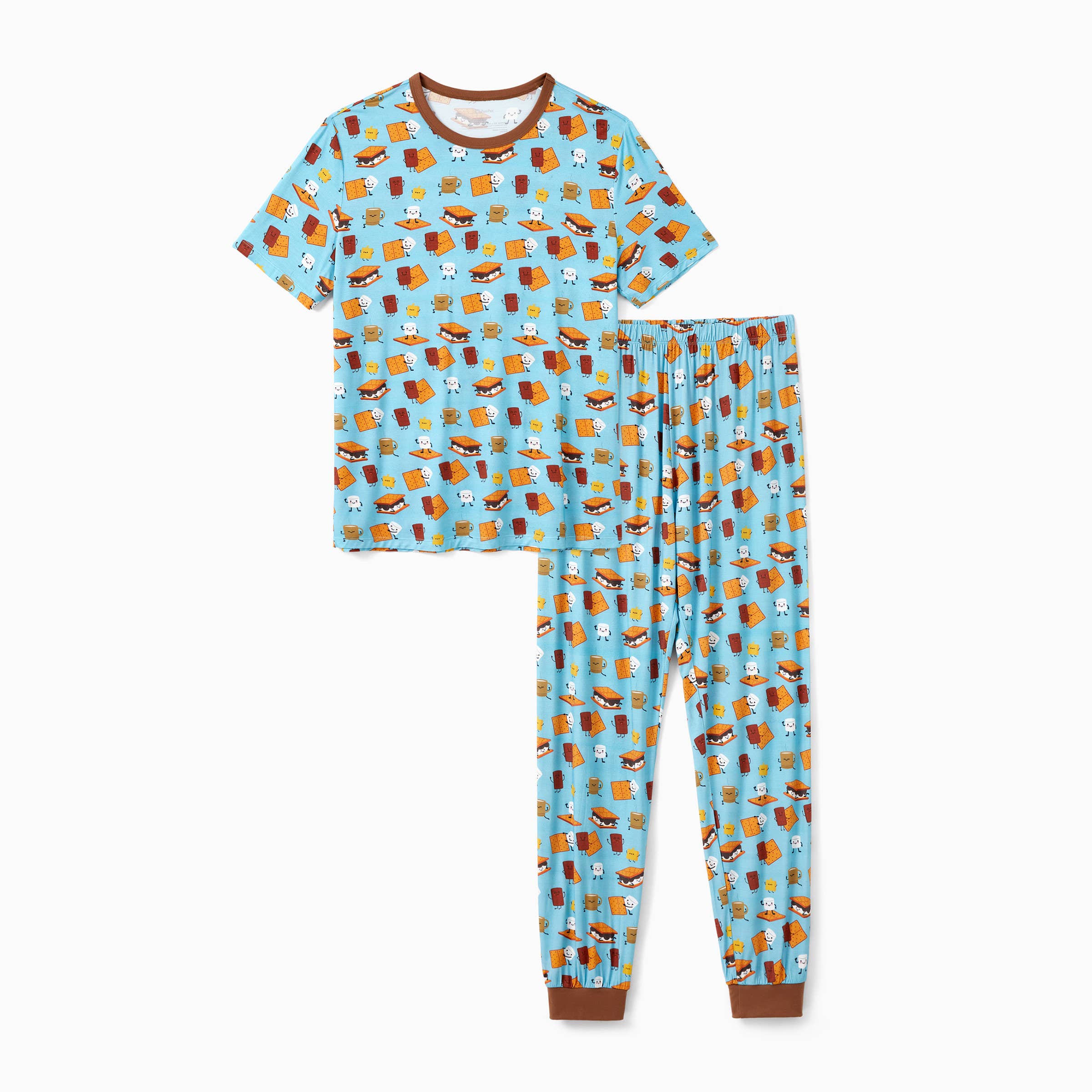 Green Bamboo Family Matching PJs Sets Cute Tops & Long Pants for wholesale on Faire37