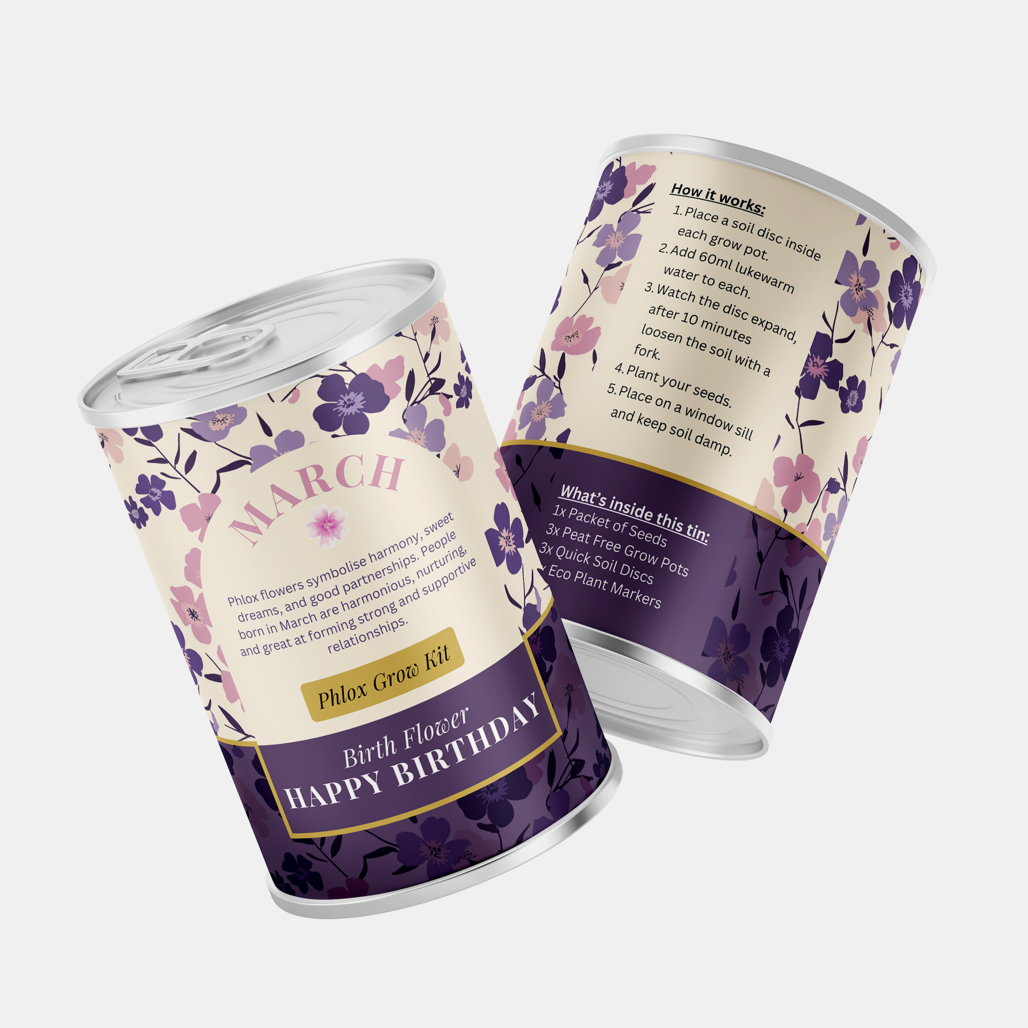 Alphabet Gifts – wholesale Plant seeds – March Birth Flower - Personalised Grow Your Own Flower Gift2