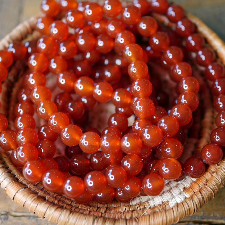 Ædelsten strækarmbånd Carnelian-Natural for engroshandel hos Superior Stones & Gifts INTL LLP