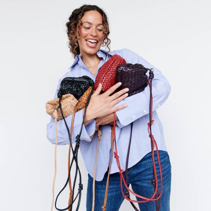 Hayworth Handcrafted Leather Crossbody/Clutch for wholesale by Latico Leathers