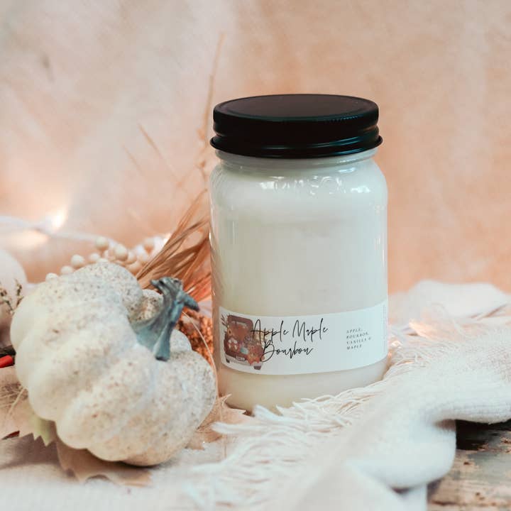 Fall Candle - Farm Truck Mason Jar Soy Candles for wholesale by Cedar Mountain Candle