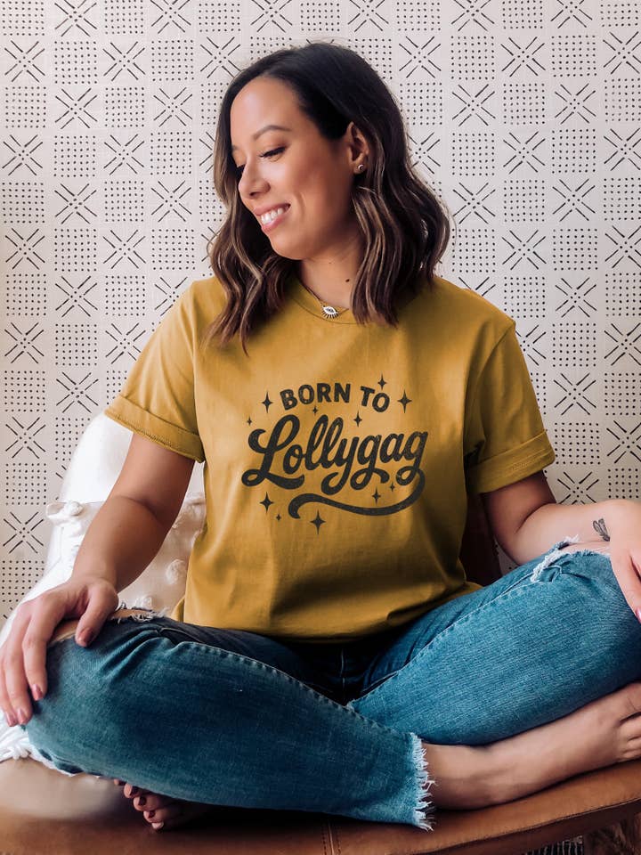 Born to Lollygag for wholesale by Julie Jersey Designs