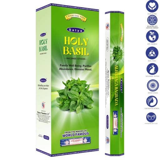 International Gifts Ltd. - Wholesale Incense - Satya Holy Basil Incense Sticks 9``-1360