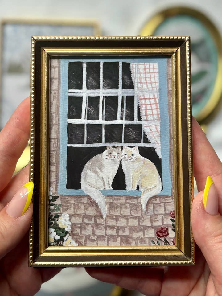 I fönstret inramad utskrift för wholesale av Megan Lindsey Illustration