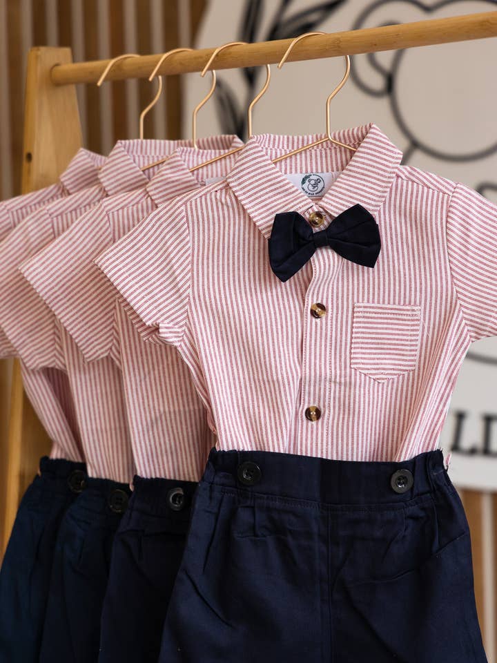 JAR OF WILD MOMENTS - Wholesale Clothing set – Baby - LITTLE GENT CLASSY OUTFIT | PINK6