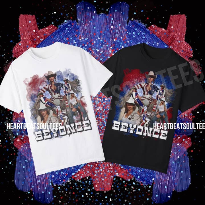 TheKingShirt - Wholesale Graphic Sweatshirt - Women's - Beyoncé Bootleg 90s Shirt, Cowboy Carter Fan Merch Tee