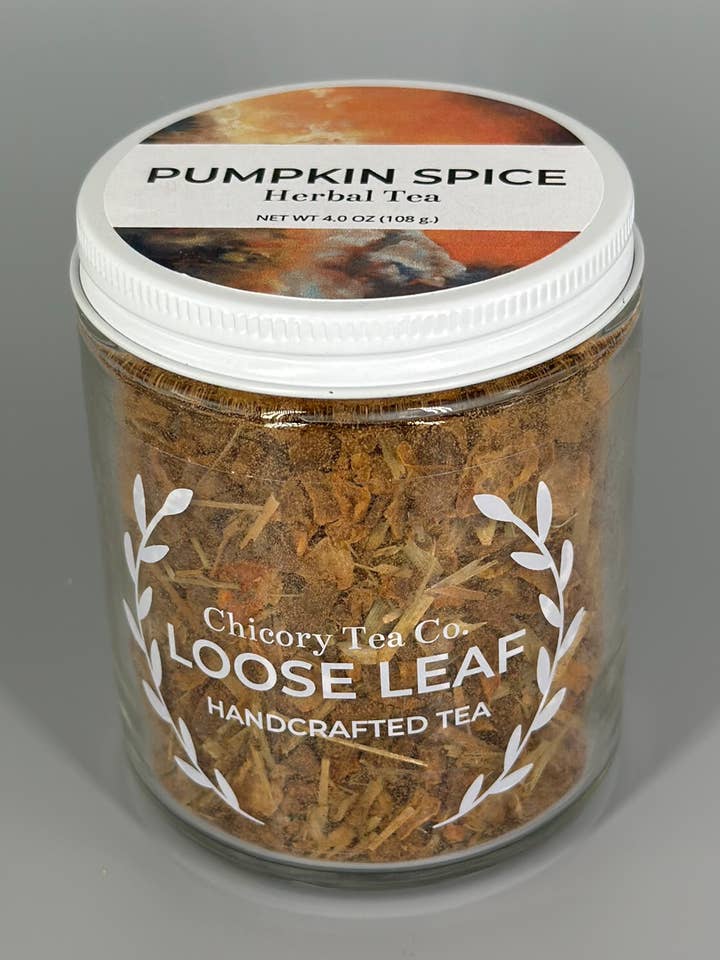 Pumpkin Spice Herbal Tea for wholesale by Chicory Tea Co.