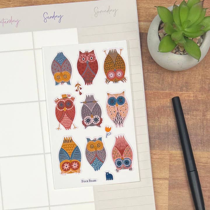 Four Bears Sticker Club – wholesale Klistermärke – Ge en hoot1