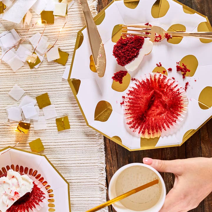 Coterie Party Supplies - Wholesale Disposable Plate - Brushstroke Large Plates (10 per pack)1