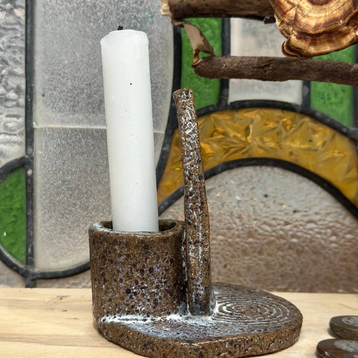 Carys Martin Ceramics - Wholesale Candle Holder - Standing Stone Candle & Smudge Holder1