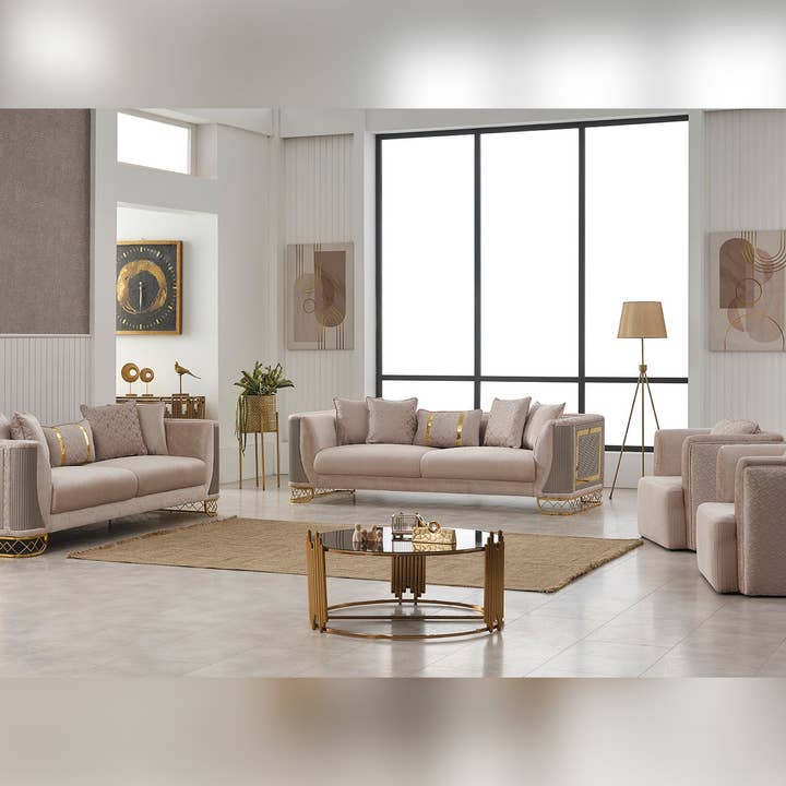Valentino Chair Beige for wholesale on Faire