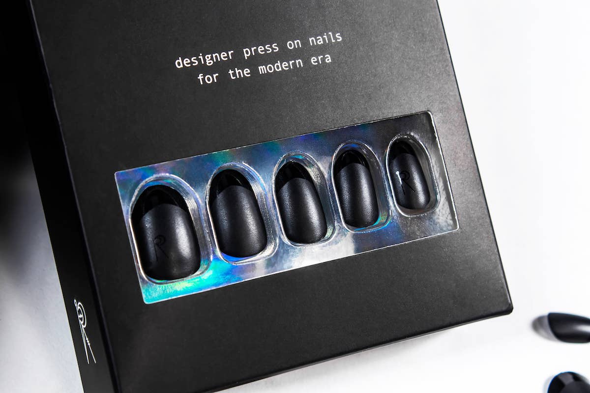 Rave Nailz - Wholesale Press-On/Fake Nails - Midnight French Nailz2