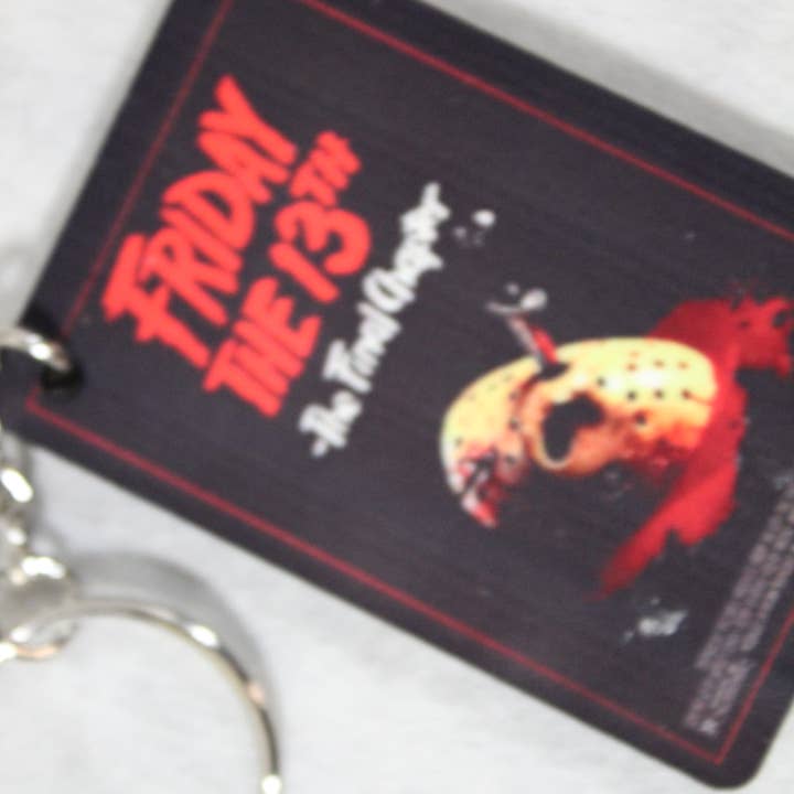 Raven Design - Wholesale Keychain - Unisex - Friday the 13th The Final Chapter Movie Poster Keychain1