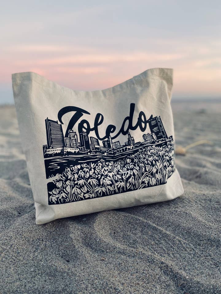 Toledo Canvas Tote Bag for wholesale by KatieMcKDesigns