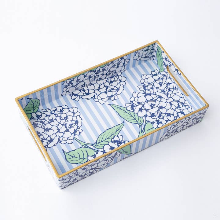 8 Oak Lane - Wholesale Decoratief dienblad - Hortensia Steel Sierblad2