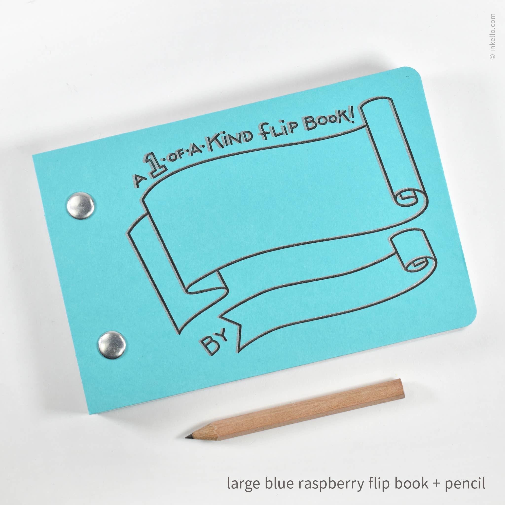 Inkello Letterpress - Wholesale Sketchbook/Sketchpad - Draw-Your-Own Flip Book + Pencil (#316)7