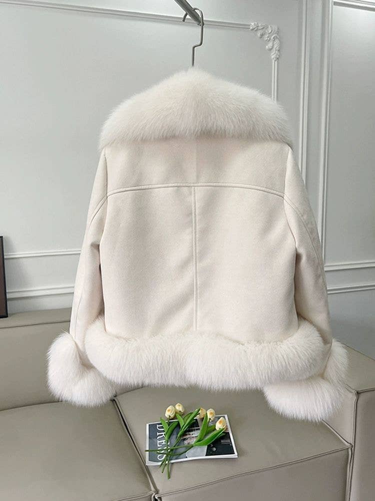 Productseeker - Vendita all'ingrosso Pelliccia/Pelliccia sintetica - Donna - Cappotto in pelliccia sintetica rosa chic JK102Y - Eleganza invernale per donna3