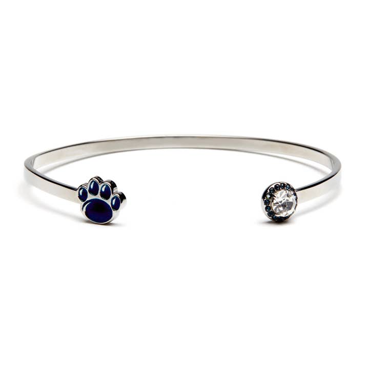 Penn State Crystal Bangle - Lion Paw for wholesale by Stone Armory