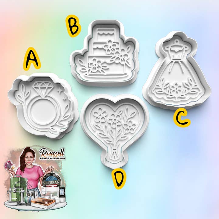 Realistisk Dino Cutter: 3D Printet Fondant- og Ler Cutter for engroshandel hos Roussell Prints and Demand LLC