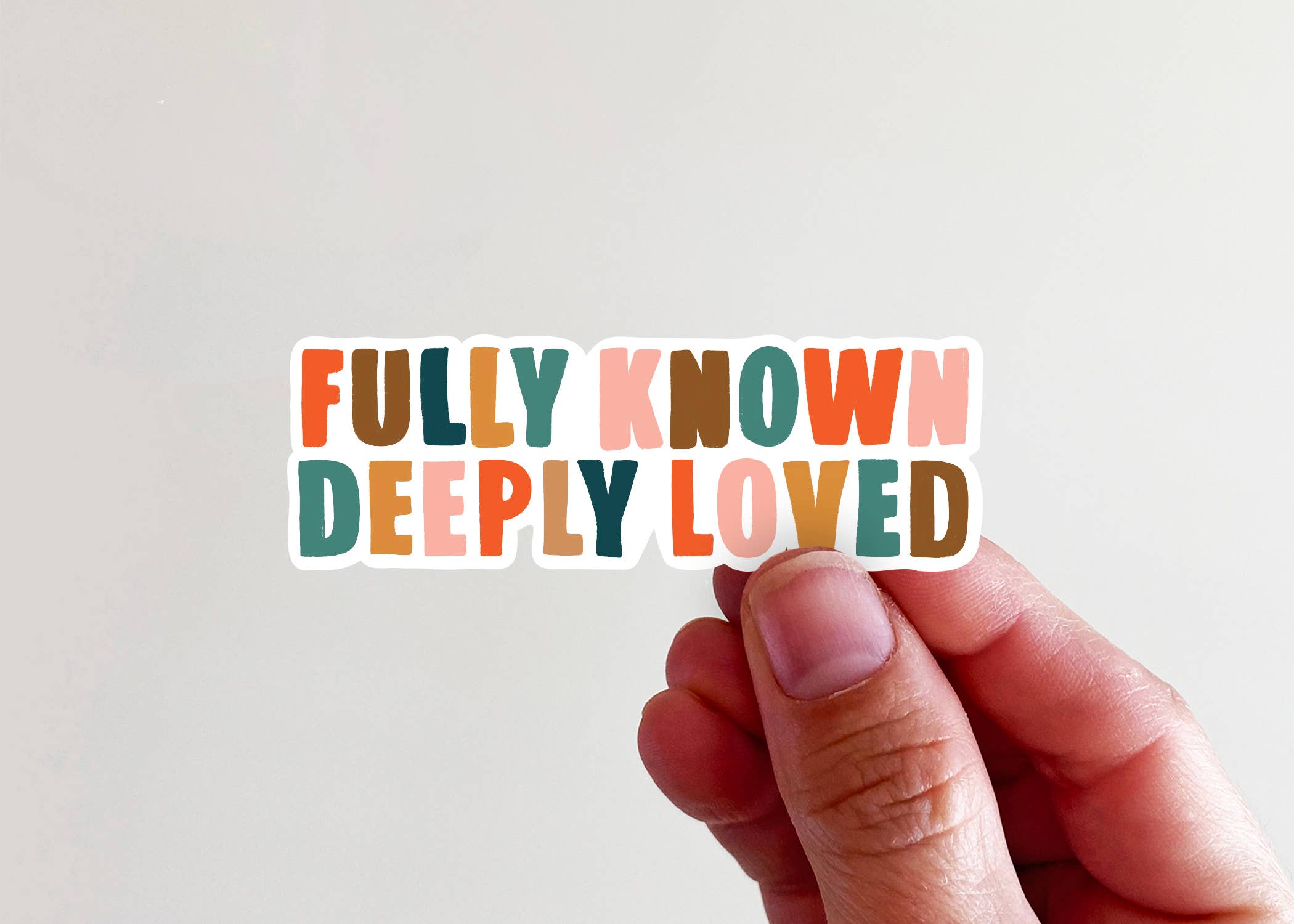 Kingfolk Co - Wholesale Sticker - Fully Known Deeply Loved Vinyl Sticker