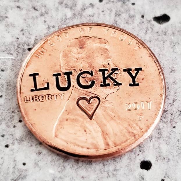 Lucky Penny Keychain for wholesale by Salt and Sparkle