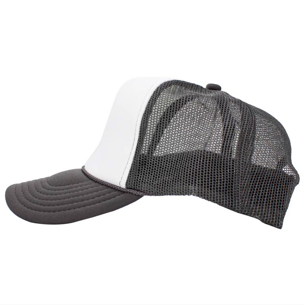 Sensibling Corp. - Wholesale Truckerpet - Dames - Effen tweekleurige truckerpet met mesh achterkant2