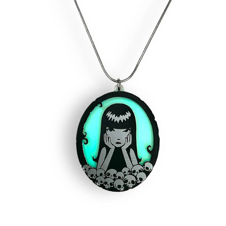 Vinca - Wholesale Pendant/Charm Necklace - Emily The Strange Misery Loves Company Necklace