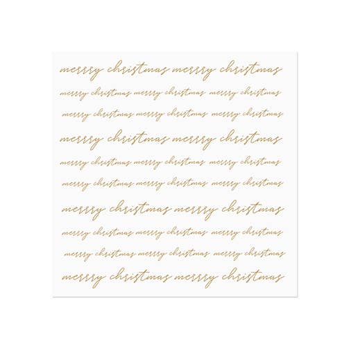 Ensemble de 21 serviettes de table Pulp X Merry Christmas Dorées pour la vente par Pulp