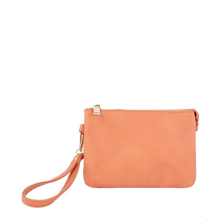 Handbag Factory Corp - Wholesale Crossbody Bag - Women's - Tripe comparament convertible clutch crossbody wristlet