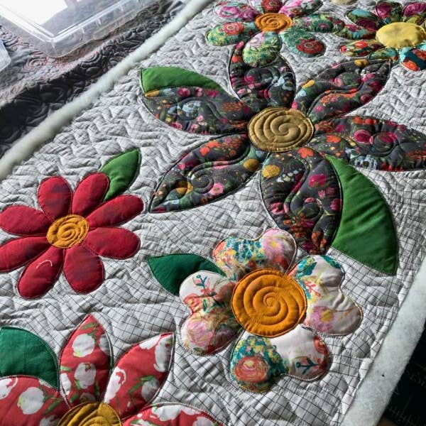 Free Bird Quilting Designs - Wholesale Craft sewing kit - 9. Blossoms Table Runner Pattern2