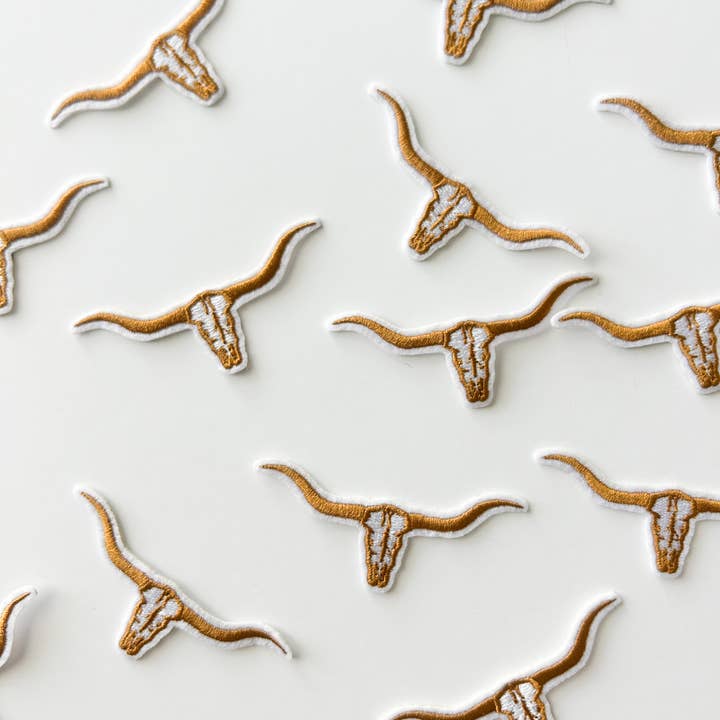 Field Trip Threads - Wholesale Patch - 3 Inch Longhorn Embroidered Iron on Patch2